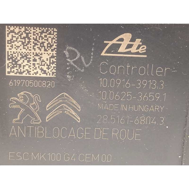 Recambio de abs para citroën c-elysée shine referencia OEM IAM 9822654880 10091639133 10022012064
