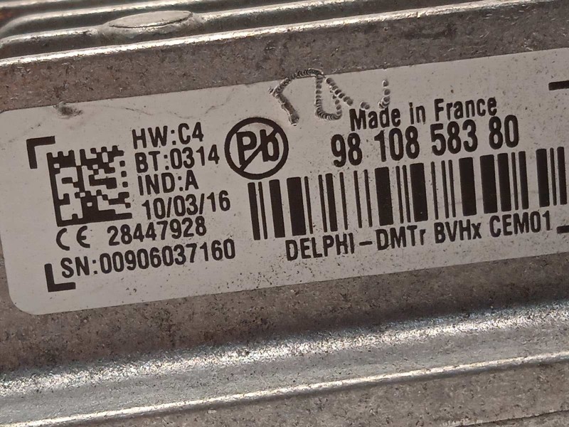 Recambio de modulo electronico para peugeot 308 sw 1.6 blue-hdi fap referencia OEM IAM 9810858380  