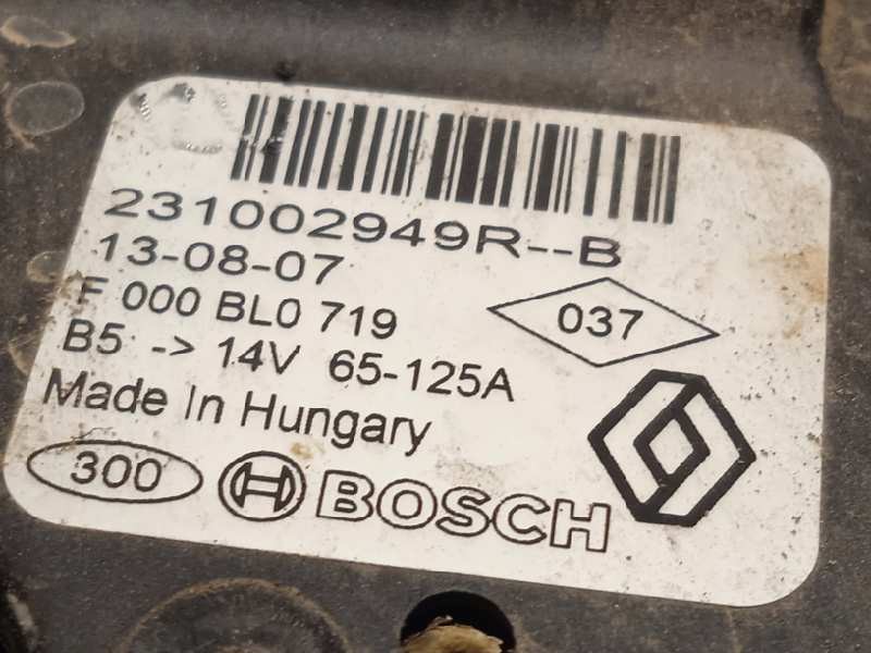 Recambio de alternador para dacia dokker ambiance referencia OEM IAM 231002949R  F000BL0719