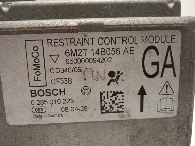 Recambio de centralita airbag para ford s-max (ca1) trend referencia OEM IAM 6M2T14B056AE 1548161 0285010223