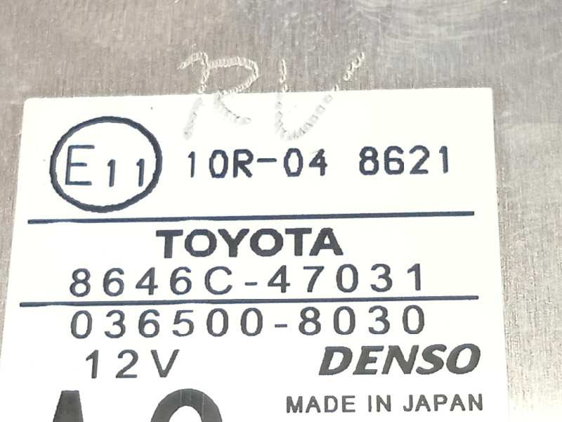 Recambio de modulo electronico para toyota prius (zvw50) basis referencia OEM IAM 8646C47031  