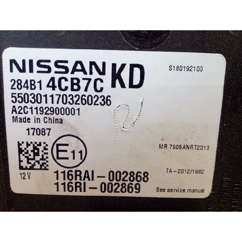 Recambio de modulo electronico para nissan x-trail (t32) 2.0 dci diesel cat referencia OEM IAM 284B14CB7C  