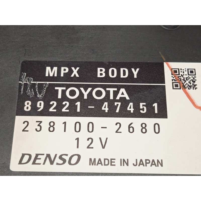 Recambio de modulo electronico para toyota prius (zvw50) basis referencia OEM IAM 8922147451  2381002680