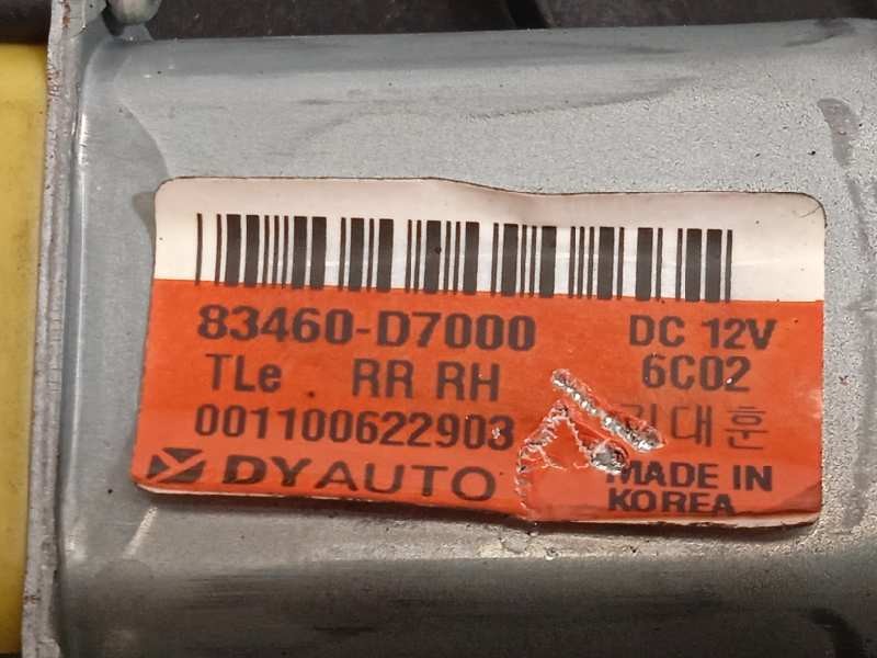 Recambio de elevalunas trasero derecho para hyundai tucson 2.0 crdi cat referencia OEM IAM 83480D7600 83460D7000 81420D7510