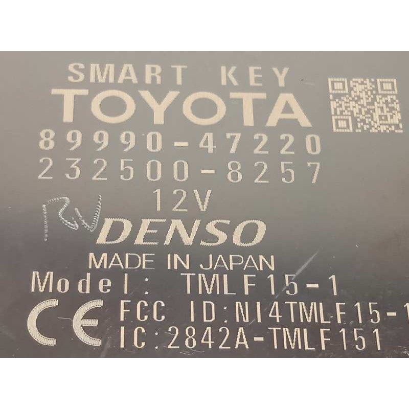 Recambio de modulo electronico para toyota prius (zvw50) basis referencia OEM IAM 8999047220  2325008257