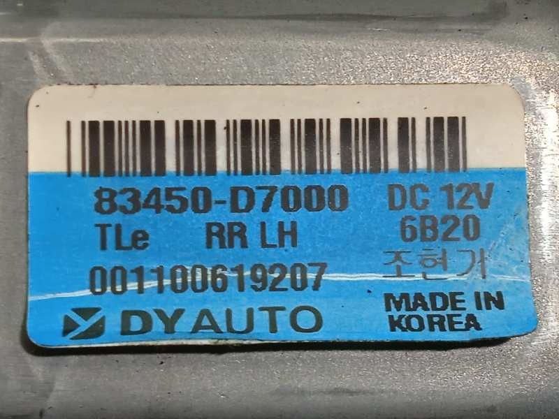 Recambio de elevalunas trasero izquierdo para hyundai tucson 2.0 crdi cat referencia OEM IAM 83470D7600 83450D7000 81410D7510