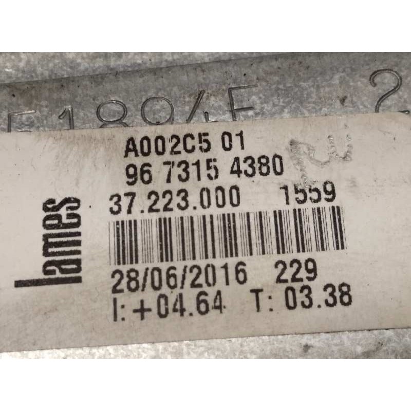 Recambio de elevalunas delantero derecho para peugeot 208 style referencia OEM IAM 9673154380 0130822702 9674254380