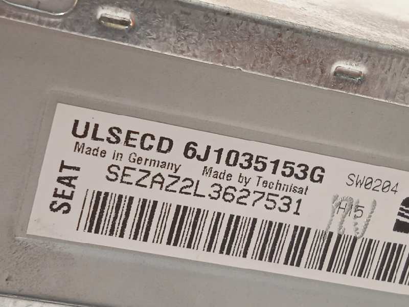 Recambio de sistema audio / radio cd para seat ibiza (6j5) 1.6 tdi referencia OEM IAM 6J1035153G  
