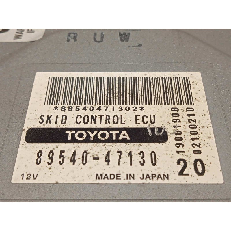 Recambio de centralita abs para toyota prius (nhw20) 1.5 cat referencia OEM IAM 8954047130  