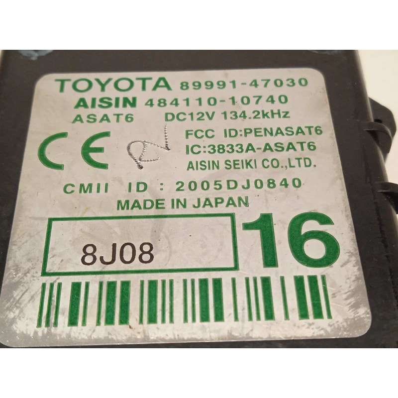 Recambio de modulo electronico para toyota prius (nhw20) 1.5 cat referencia OEM IAM 8999147030  