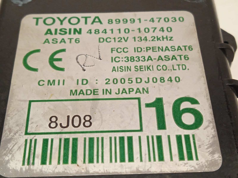 Recambio de modulo electronico para toyota prius (nhw20) 1.5 cat referencia OEM IAM 8999147030  
