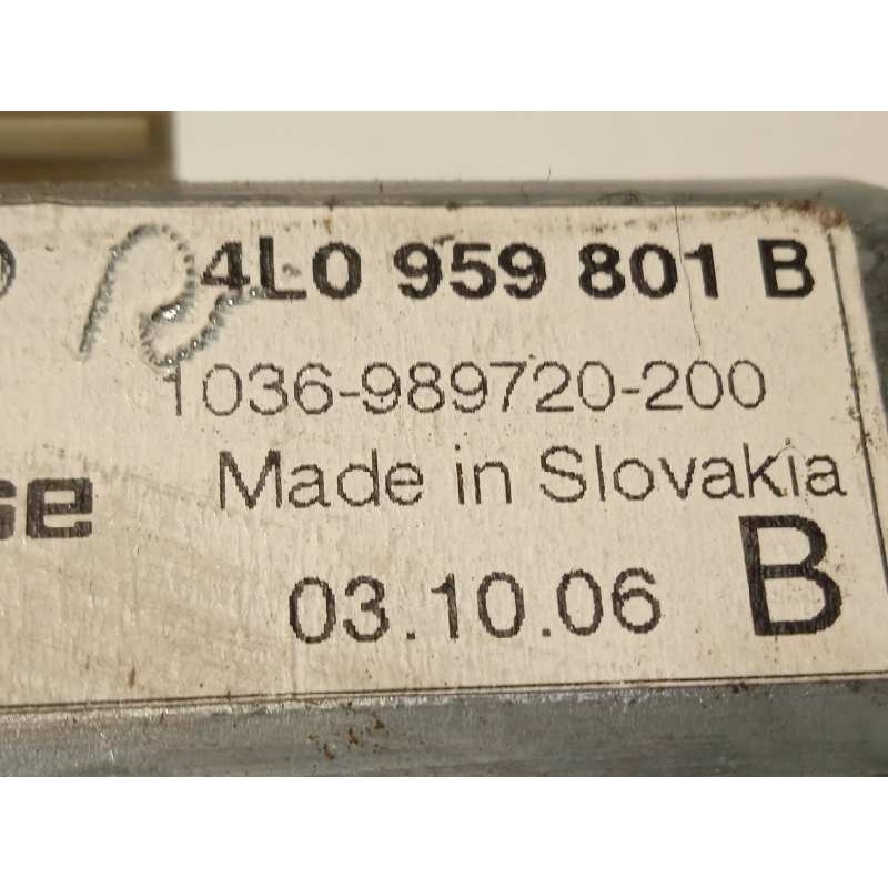 Recambio de elevalunas delantero izquierdo para audi q7 (4l) 3.0 tdi referencia OEM IAM 4L0837461A  4L0959801B