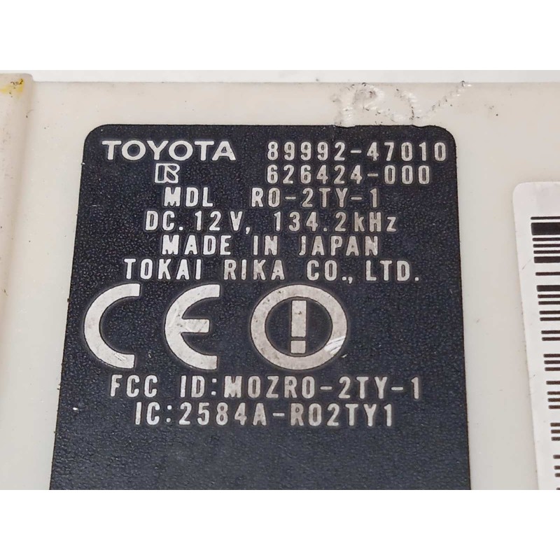 Recambio de modulo electronico para toyota prius (nhw20) 1.5 cat referencia OEM IAM 8999247010  
