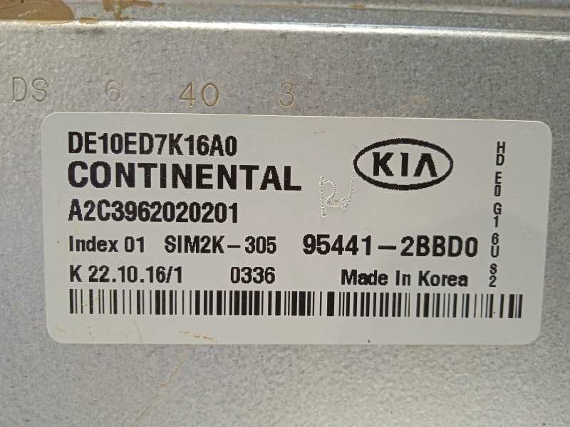 Recambio de centralita motor uce para kia niro referencia OEM IAM 954412BBD0  A2C3962020201