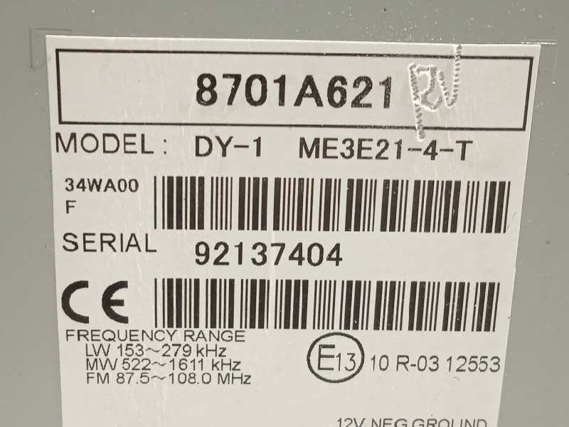 Recambio de sistema audio / radio cd para mitsubishi space star (a00) 1.2 referencia OEM IAM 8701A621  8701A621XB