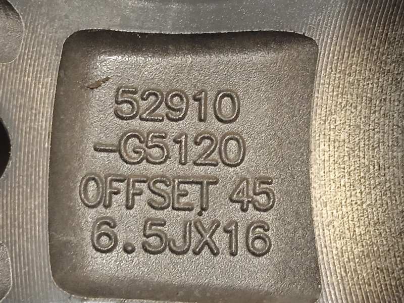 Recambio de llanta para kia niro referencia OEM IAM 52910G5120  