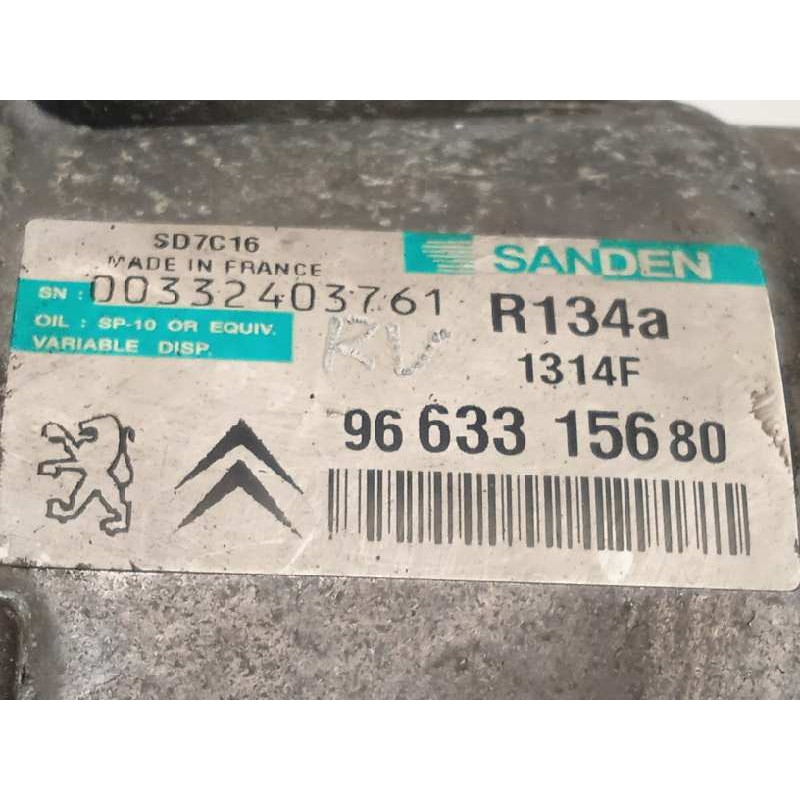Recambio de compresor aire acondicionado para peugeot 407 st sport pack referencia OEM IAM 9663315680  