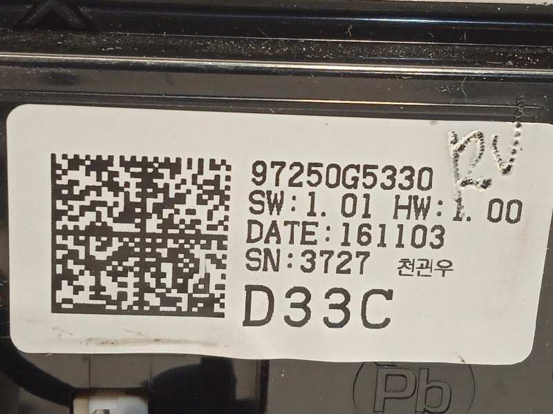 Recambio de mando climatizador para kia niro referencia OEM IAM 97250G5330  97250G5330CA
