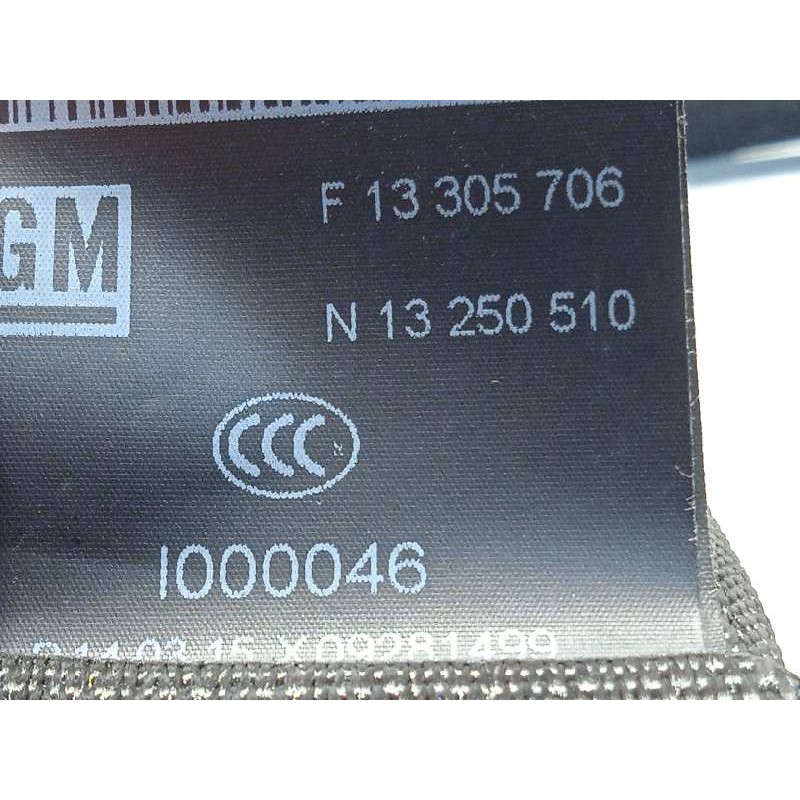 Recambio de cinturon seguridad delantero derecho para opel meriva b excellence referencia OEM IAM 13305706  13250510