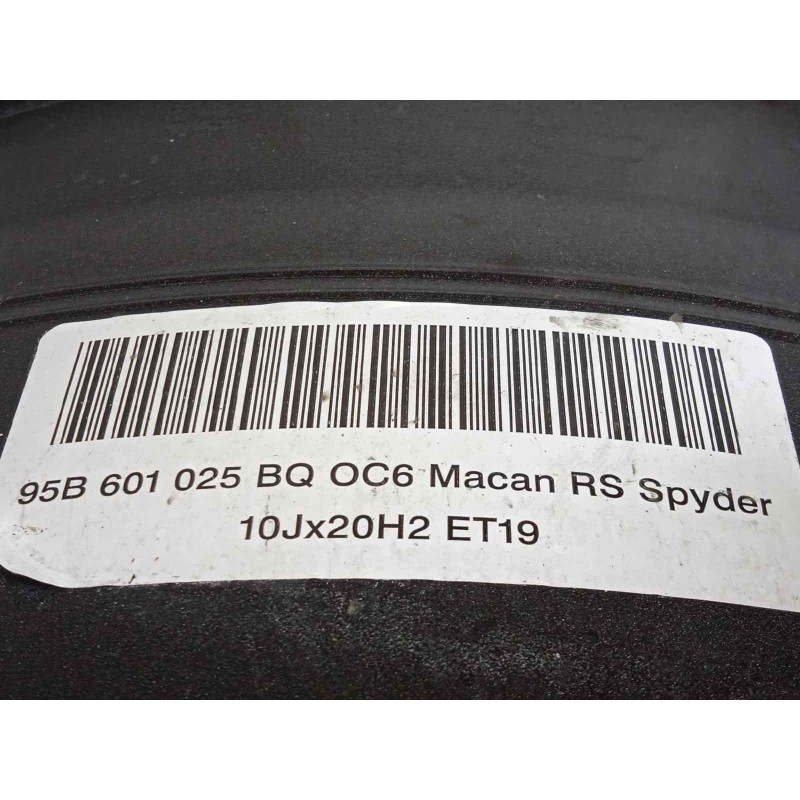 Recambio de llanta para porsche macan (typ ) s diesel referencia OEM IAM 95B601025BQ 95B601025BQOC6 95B601025BGOC6