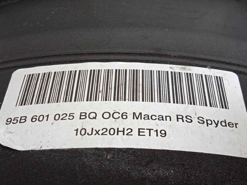 Recambio de llanta para porsche macan (typ ) s diesel referencia OEM IAM 95B601025BQ 95B601025BQOC6 95B601025BGOC6