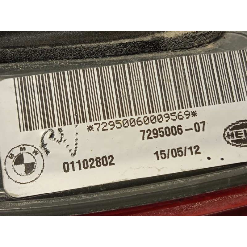 Recambio de piloto trasero derecho interior para bmw x6 (e71) 5.0i referencia OEM IAM 7295006  63217295006