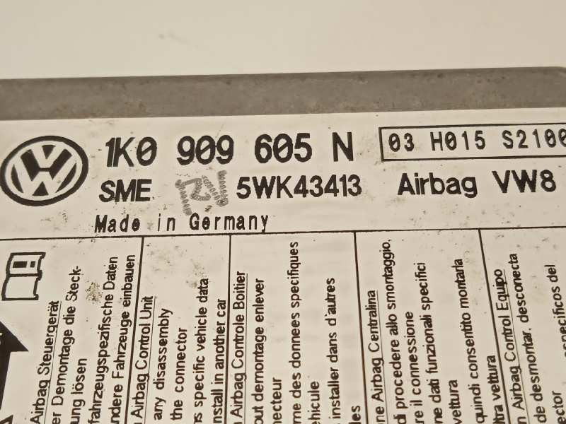 Recambio de centralita airbag para seat toledo (5p2) reference referencia OEM IAM 1K0909605N 1K0909605N037 5WK43413