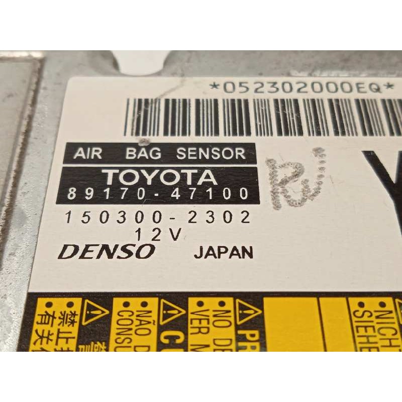 Recambio de centralita airbag para toyota prius (nhw30) 1.8 16v cat (híbrido) referencia OEM IAM 8917047100  1503002302