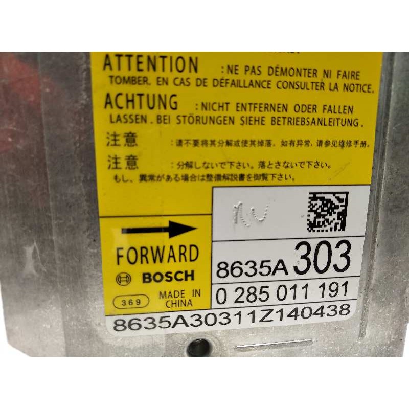 Recambio de centralita airbag para mitsubishi asx (ga0w) 1.8 di-d cat referencia OEM IAM 8635A303  0285011191