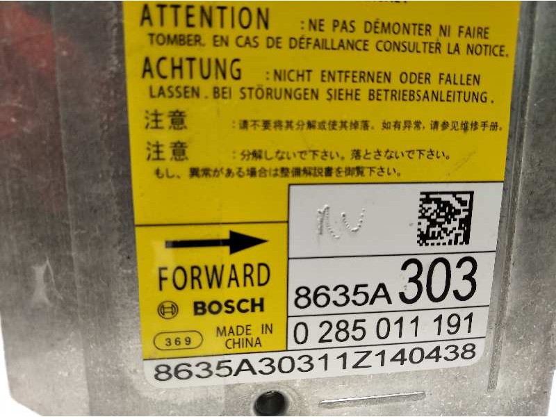 Recambio de centralita airbag para mitsubishi asx (ga0w) 1.8 di-d cat referencia OEM IAM 8635A303  0285011191