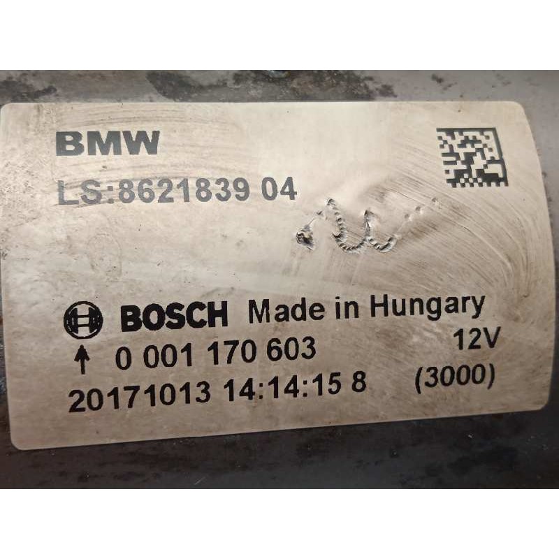Recambio de motor arranque para bmw serie x3 (g01) xdrive20i referencia OEM IAM 8621839 12418621839 0001170603