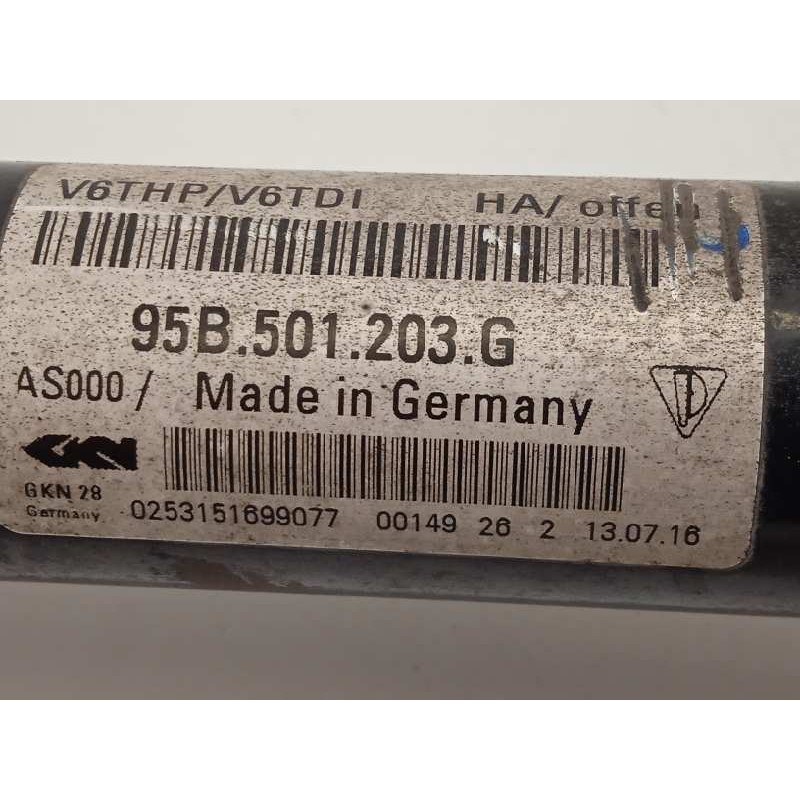 Recambio de transmision trasera derecha para porsche macan (typ ) s diesel referencia OEM IAM 95B501203G  