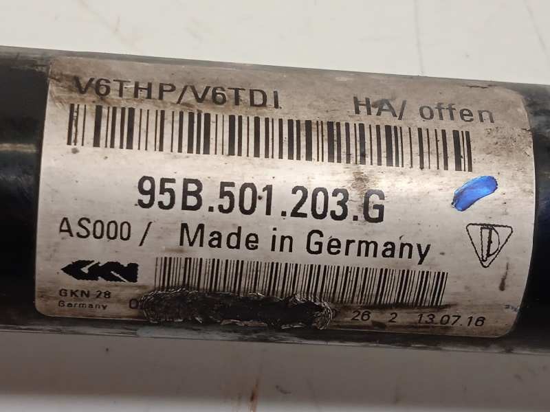 Recambio de transmision trasera izquierda para porsche macan (typ ) s diesel referencia OEM IAM 95B501203G  