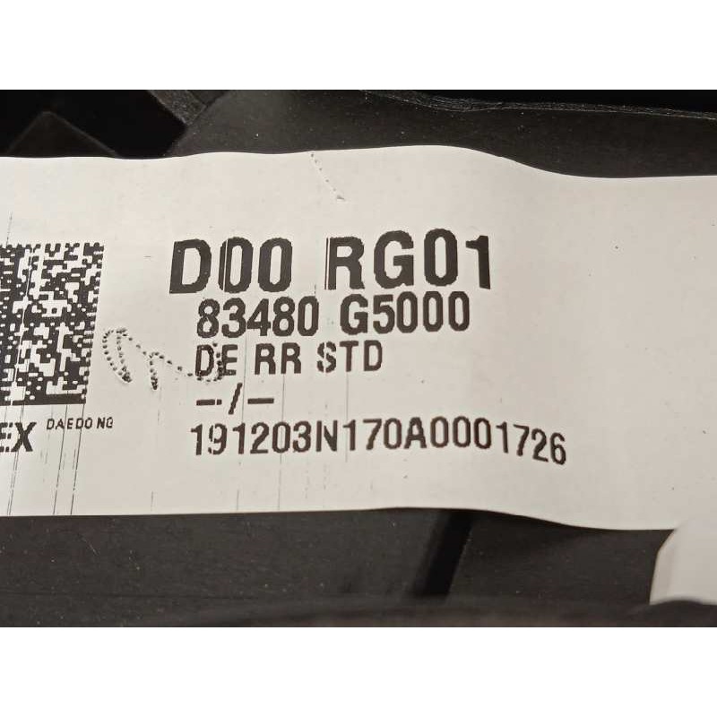 Recambio de elevalunas trasero derecho para kia niro referencia OEM IAM 83480G5000  83460G5000