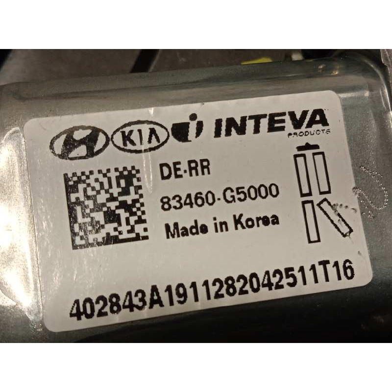 Recambio de elevalunas trasero derecho para kia niro referencia OEM IAM 83480G5000  83460G5000