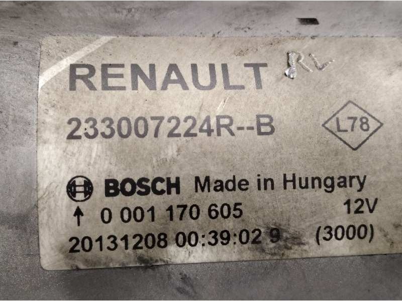Recambio de motor arranque para nissan qashqai (j11) acenta referencia OEM IAM 233007224R  0001170605