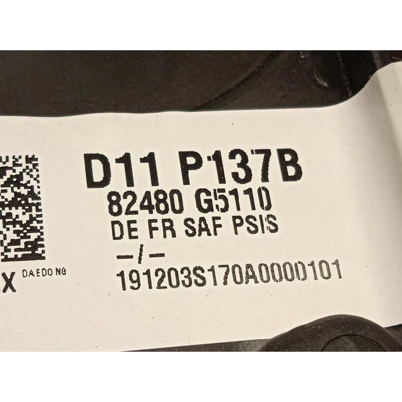 Recambio de elevalunas delantero derecho para kia niro referencia OEM IAM 82480G5110  82460G5010