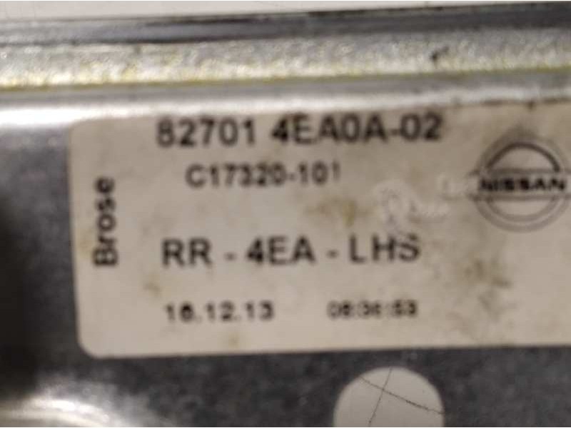 Recambio de elevalunas trasero izquierdo para nissan qashqai (j11) acenta referencia OEM IAM 827014EA0A2  
