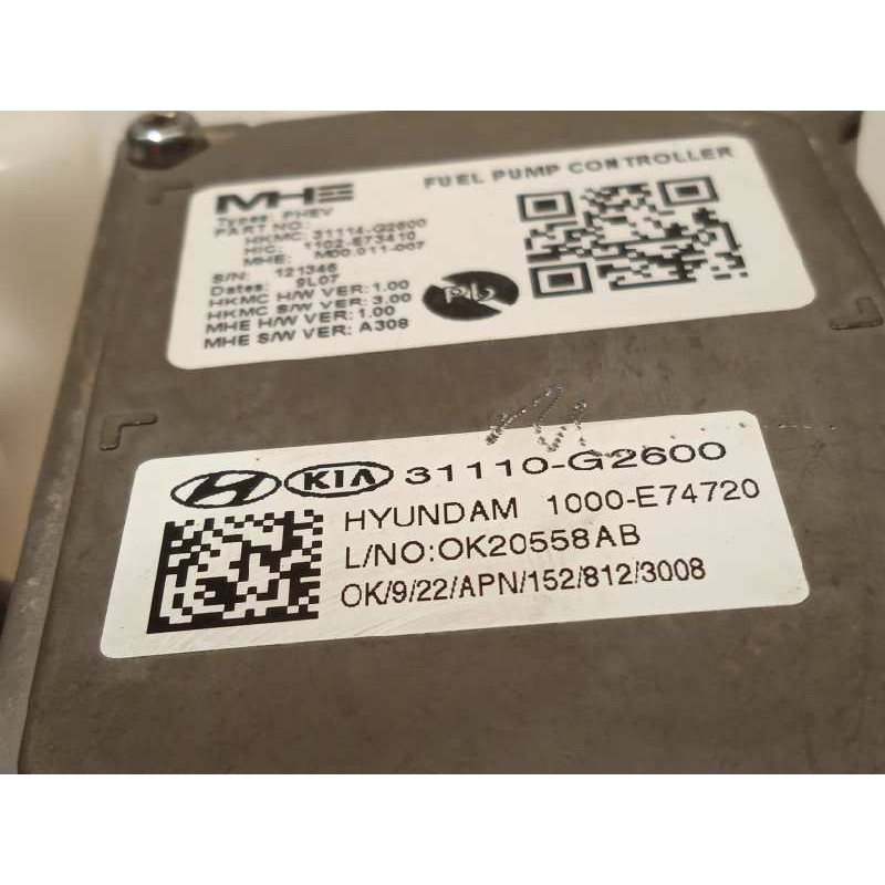 Recambio de bomba combustible para kia niro referencia OEM IAM 31110G2600  