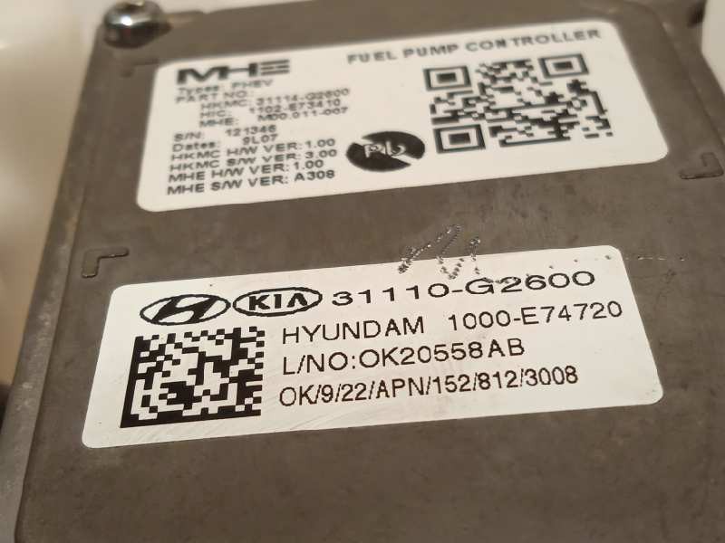 Recambio de bomba combustible para kia niro referencia OEM IAM 31110G2600  