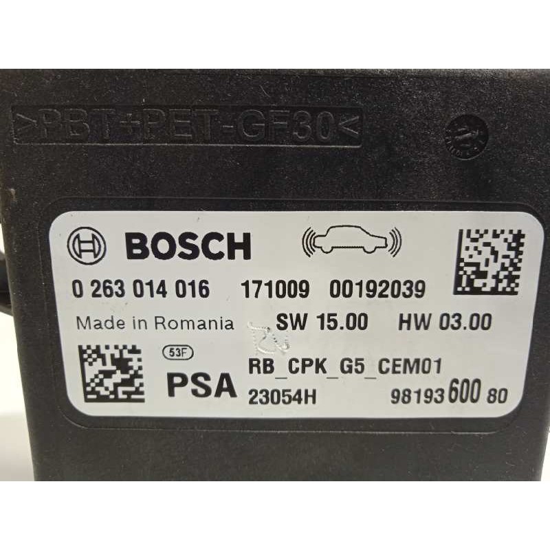 Recambio de modulo electronico para peugeot 3008 1.6 blue-hdi fap referencia OEM IAM 9819360080  0263014016