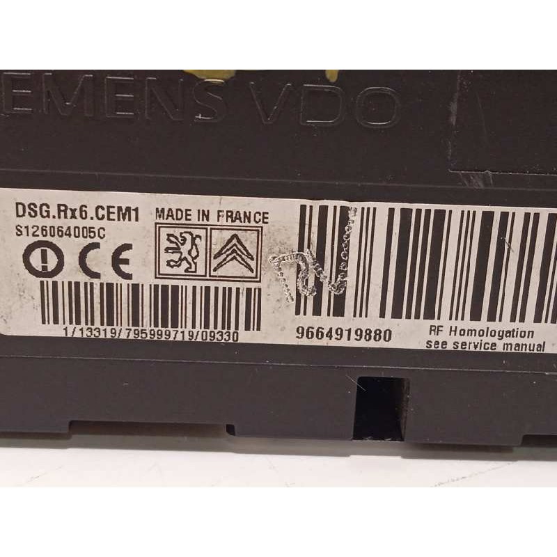 Recambio de modulo electronico para citroën c5 berlina premier referencia OEM IAM 9664919880  