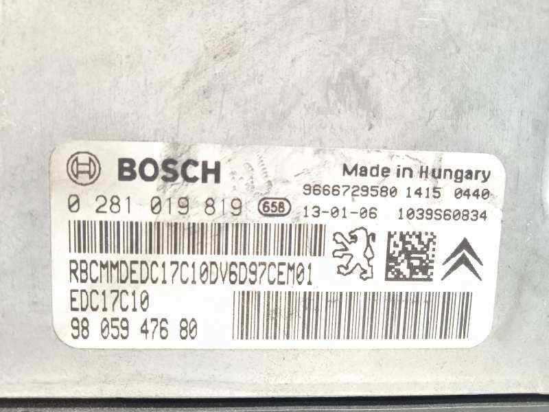 Recambio de centralita motor uce para citroën c3 picasso exclusive referencia OEM IAM 9805947680 9666729580 0281019819