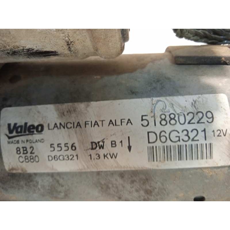 Recambio de motor arranque para fiat fiorino básico referencia OEM IAM 51880229  D6G321