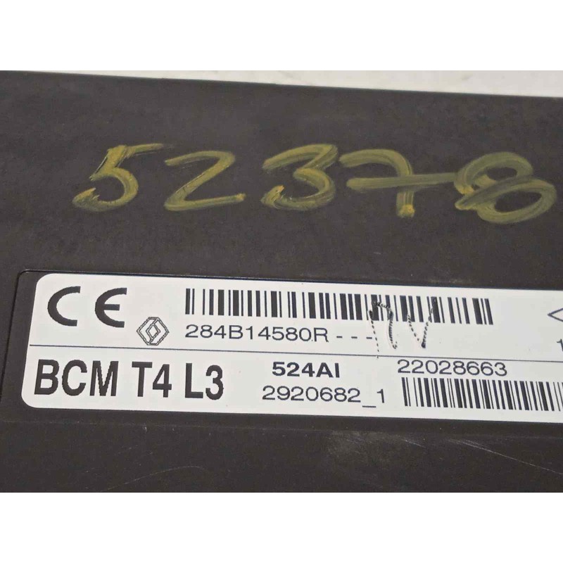 Recambio de modulo electronico para renault captur dynamique referencia OEM IAM 284B14580R  