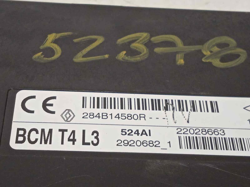 Recambio de modulo electronico para renault captur dynamique referencia OEM IAM 284B14580R  