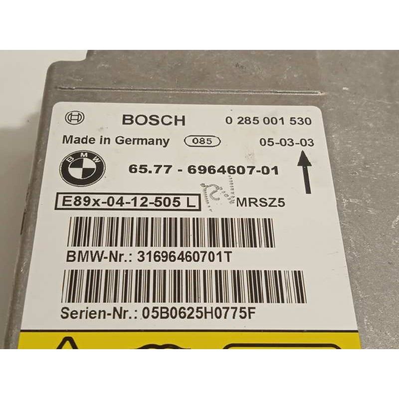 Recambio de centralita airbag para bmw serie 1 berlina (e81/e87) 116i referencia OEM IAM 65776964607  0285001530
