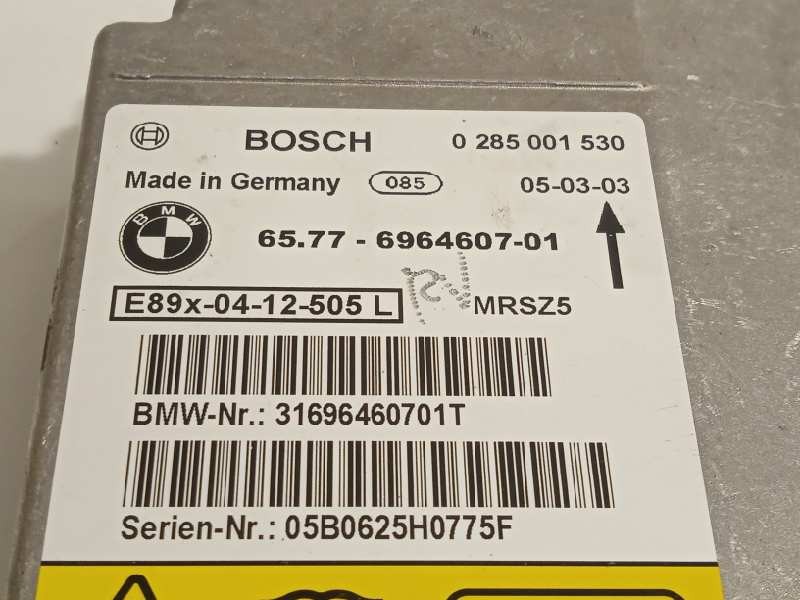 Recambio de centralita airbag para bmw serie 1 berlina (e81/e87) 116i referencia OEM IAM 65776964607  0285001530