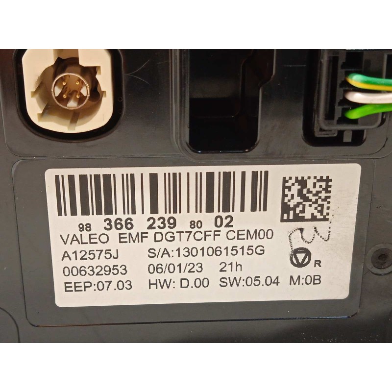 Recambio de pantalla multifuncion para peugeot 208 (p2) active referencia OEM IAM 9836623980  