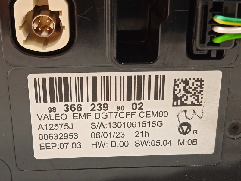 Recambio de pantalla multifuncion para peugeot 208 (p2) active referencia OEM IAM 9836623980  